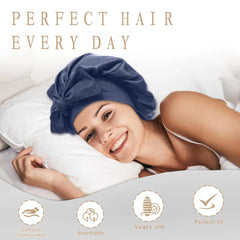Bonnet VECIIR avec lacet ajustable pour maintien nocturne.