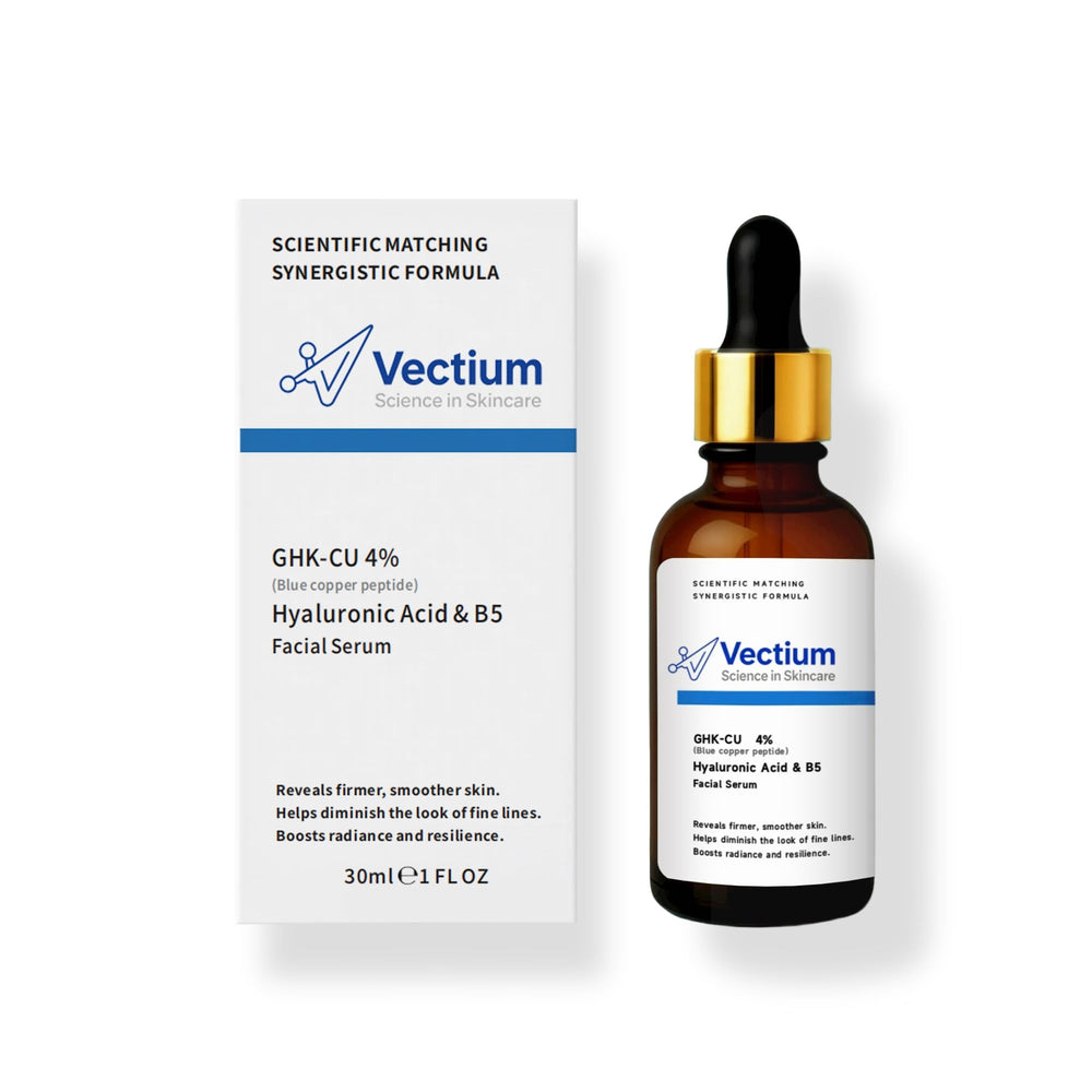 Vectium Sérum Bleu-Cuivre - Etiquette claire et aspect scientifique