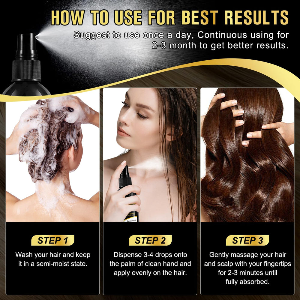 Vedora Eau de riz noir – soin pratique après shampooing pour routine simple.