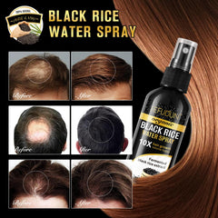 Vedora Eau de riz noir – pose de 30 minutes pour cheveux plus volumineux.