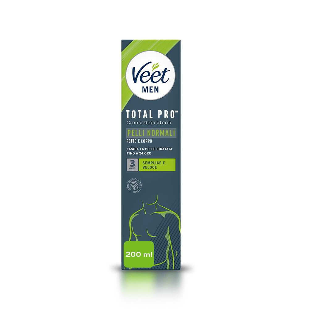 Veet Homme Gel Crème Épilation 200 ml — bouteille prête à l’emploi pour application rapide.