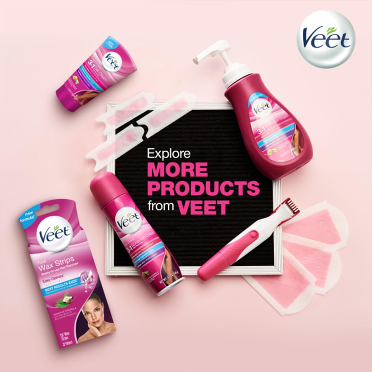 Pack Veet deux tubes, solution économique et pratique.