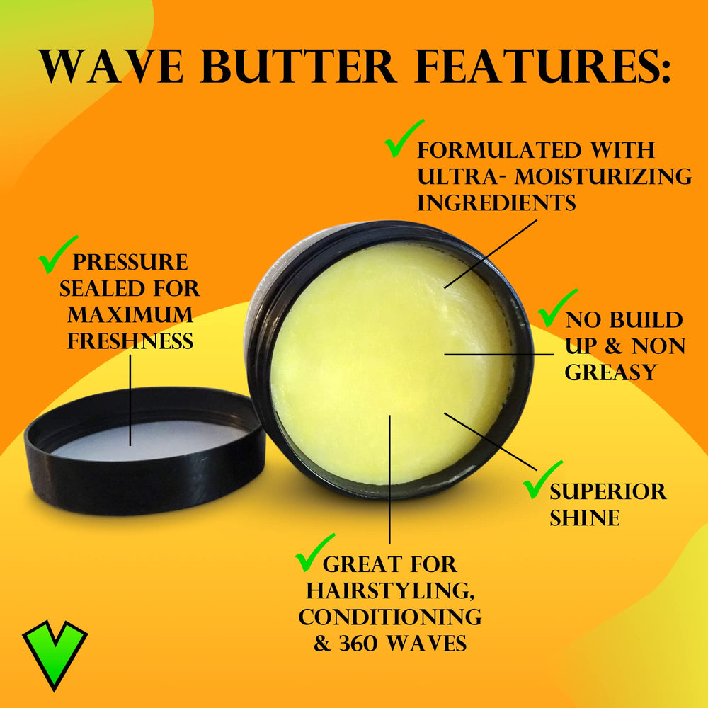 Veeta Wave Butter being applied to waves for definition.