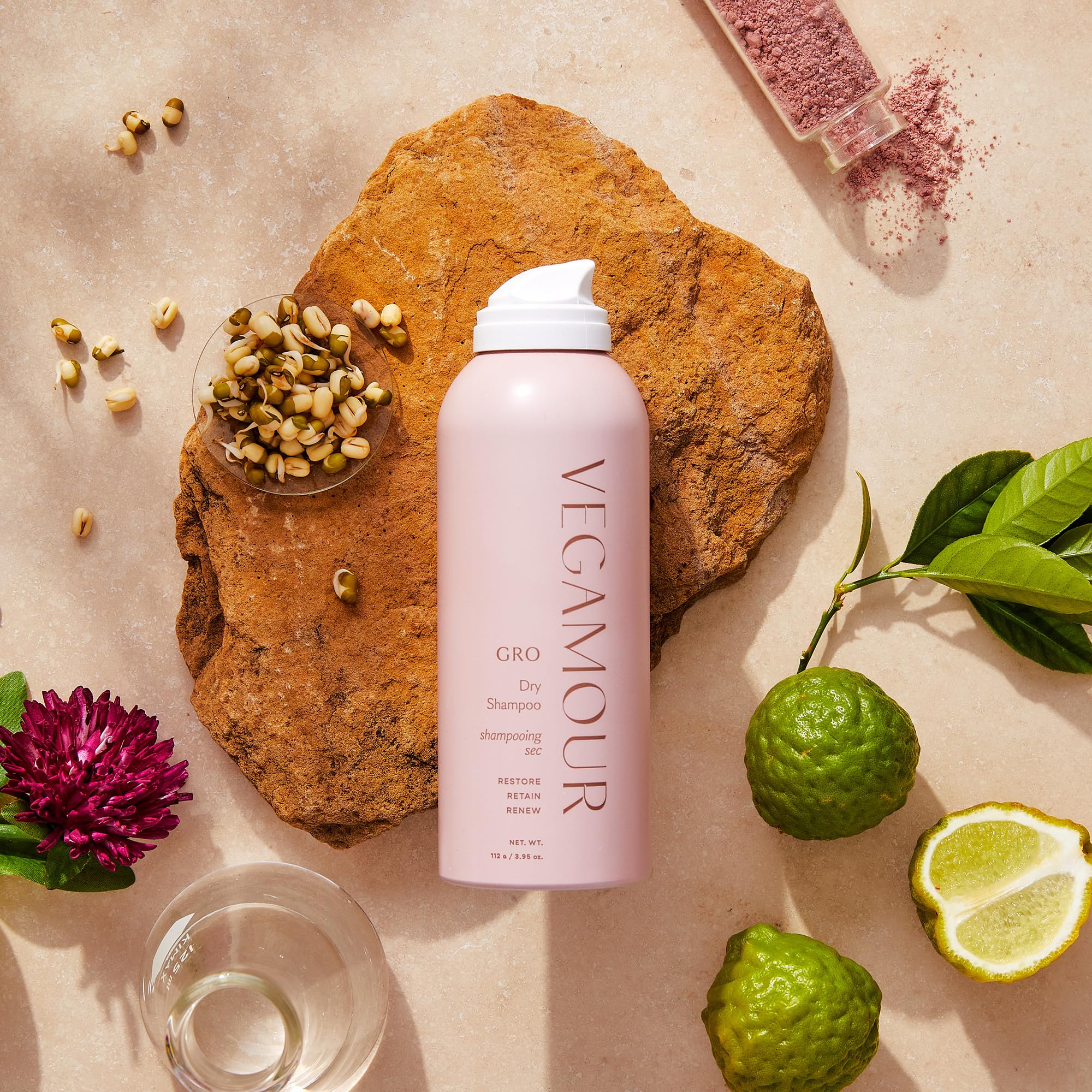 VEGAMOUR GRO Shampoing sec: convient aux cheveux fins pour densité et volume
