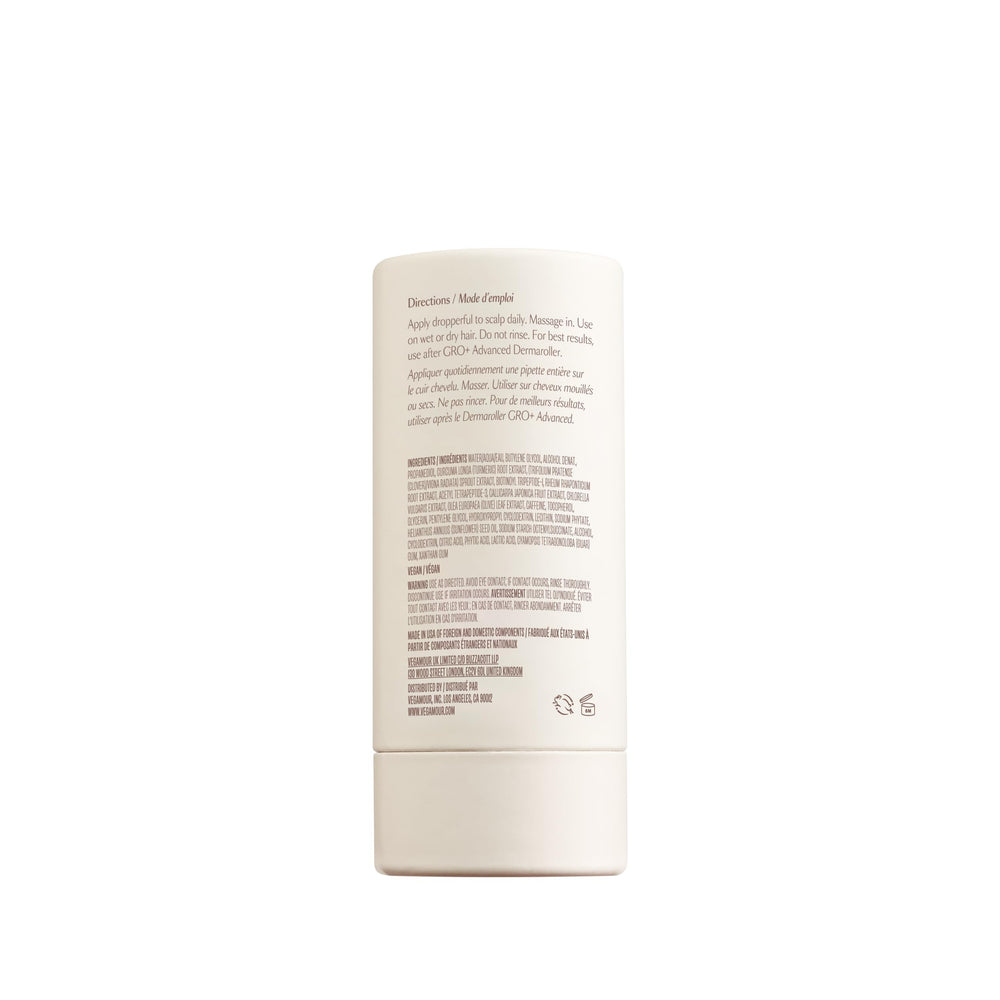 VEGAMOUR GRO+ massage-cuir-chevelu: stimulation douce du cuir chevelu.