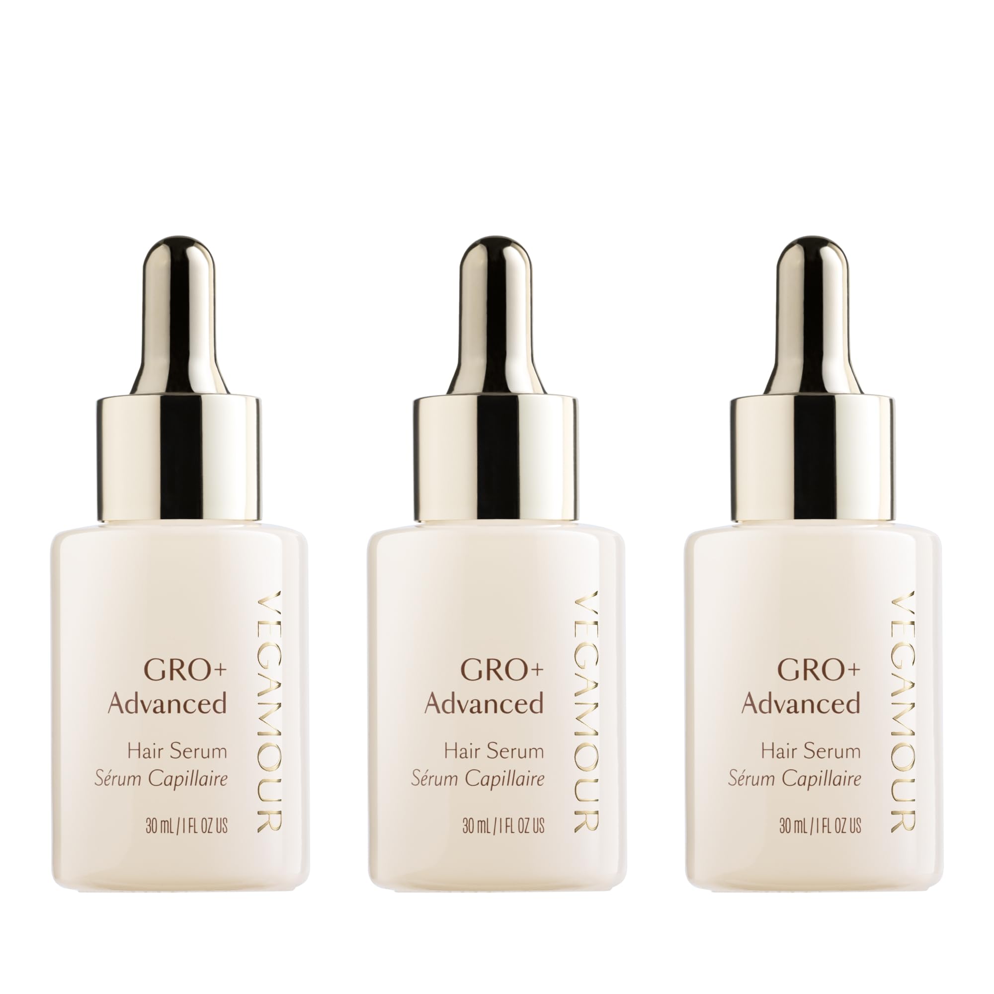 VEGAMOUR GRO+ sérum-cheveux-dense: densité visuelle après usage quotidien.