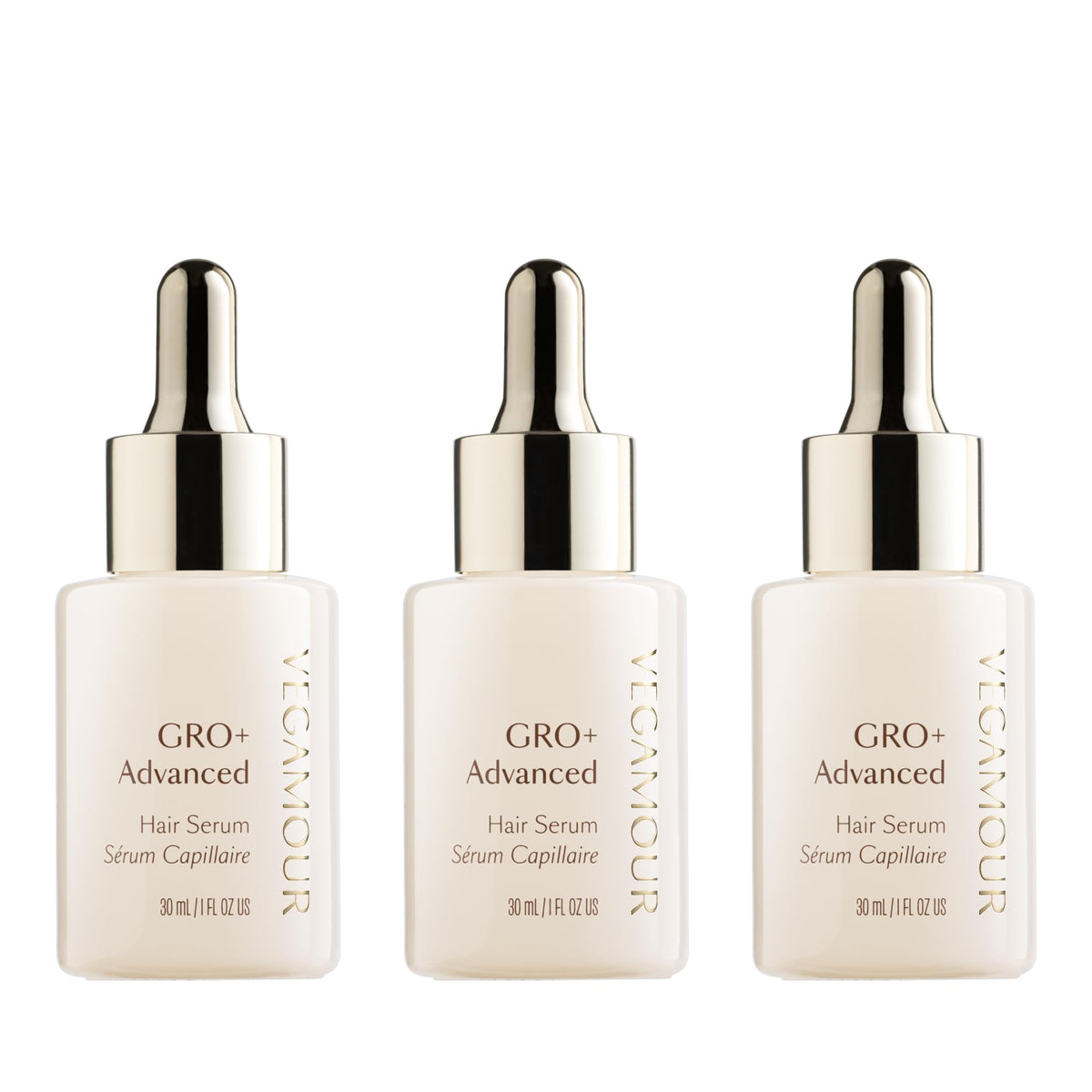 VEGAMOUR GRO+ sérum-cheveux-dense: densité visuelle après usage quotidien.