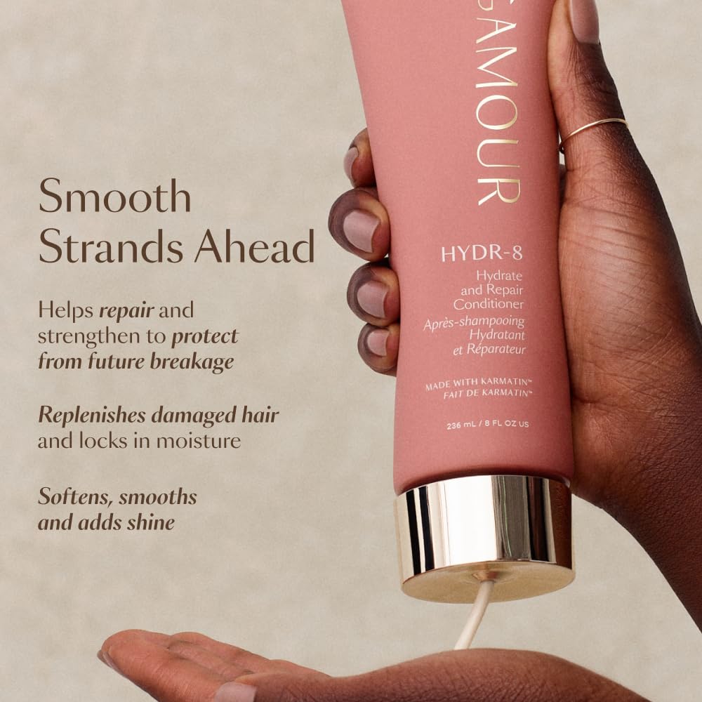 Cheveux brillants et nourris grâce à VEGAMOUR HYDR-8