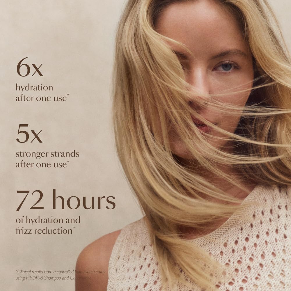 Texture crèmeuse du HYDR-8 sur cheveux après application