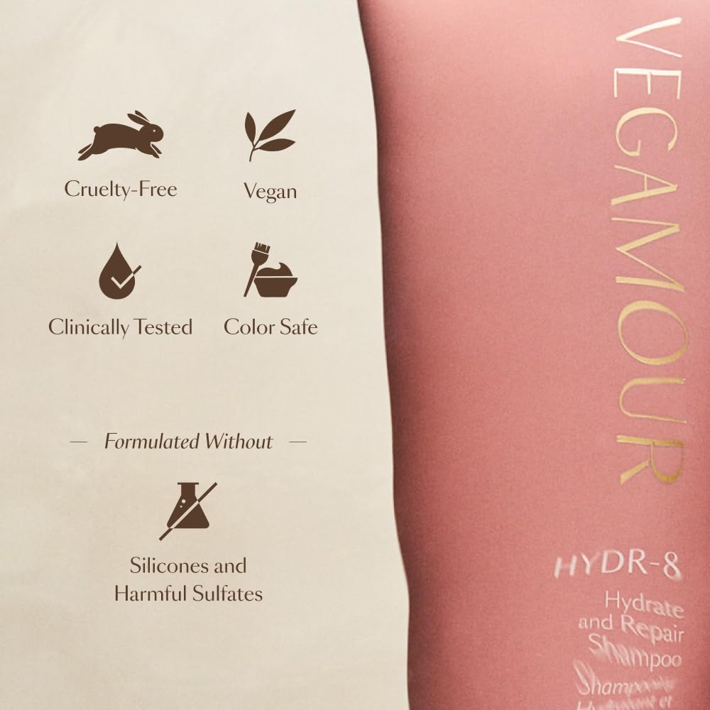VEGAMOUR HYDR-8 Bouchon doseur pratique en main