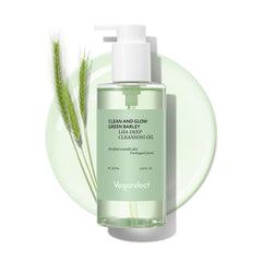 VEGANIFECT Hydrating Light Cleansing Oil bottle pouring for makeup removal