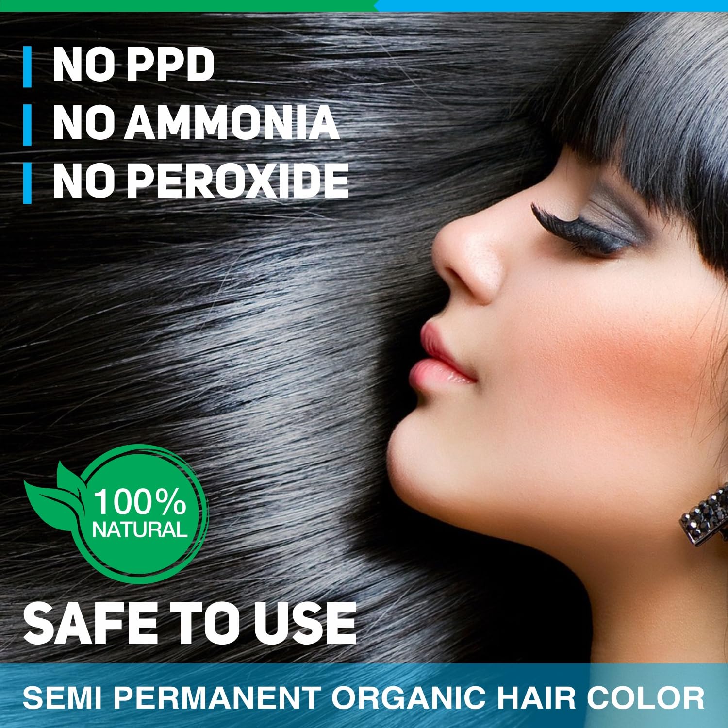 Application sur cheveux d’hommes et femmes avec Vegetal SafeColor, résultat naturel.