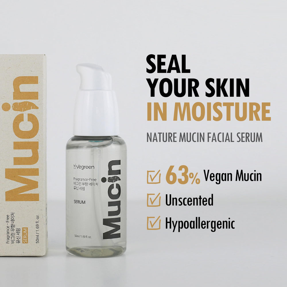 VEGREEN Serum Mucin – sans alcool, parfum ni parabènes.