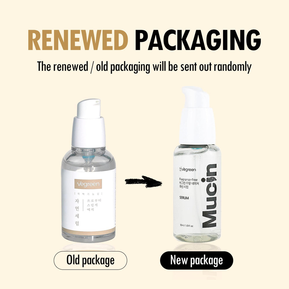 VEGREEN Serum Mucin – texture visqueuse s’absorbe rapidement sans huile.