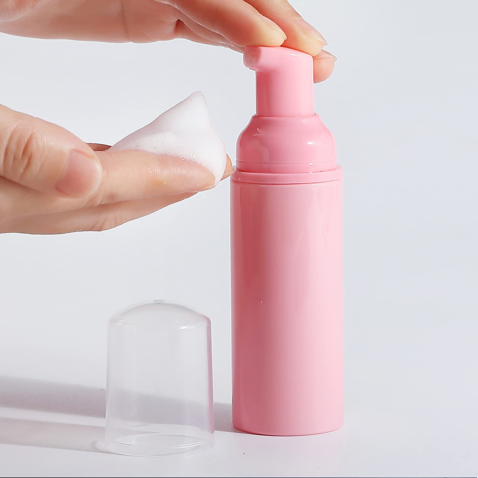 VEIDIA flacon mousse rose 60 ml, pratique et léger pour les routines quotidiennes.