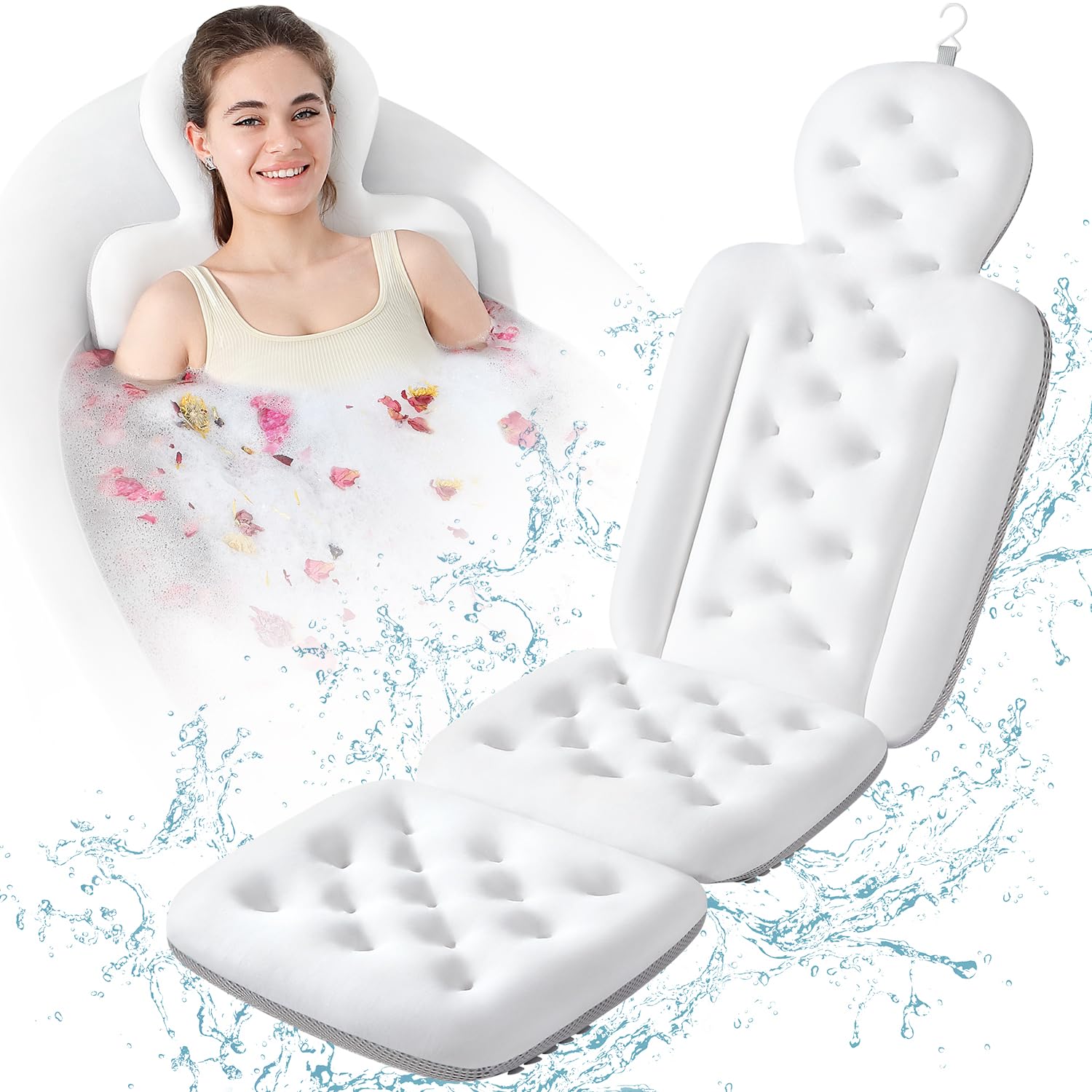 VEILS coussin bain corps entier: soutien enveloppant pour tout le corps.