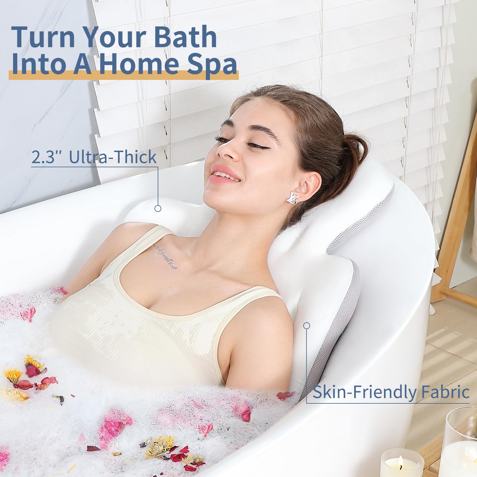 VEILS coussin épais-confort: texture ultra-douce pour immersion enveloppante.