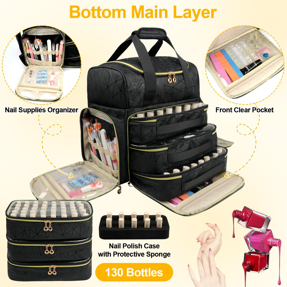 Veirdro pochettes-portables ongles, transport facile de matériel.