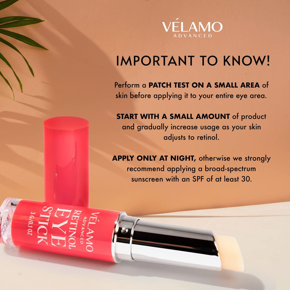 VELAMO ADVANCED baton rétinol soin yeux nutrition: nourrit profondément et apaise la peau.