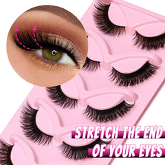 Bande de cils Veleasha flexible et invisible pour une application facile