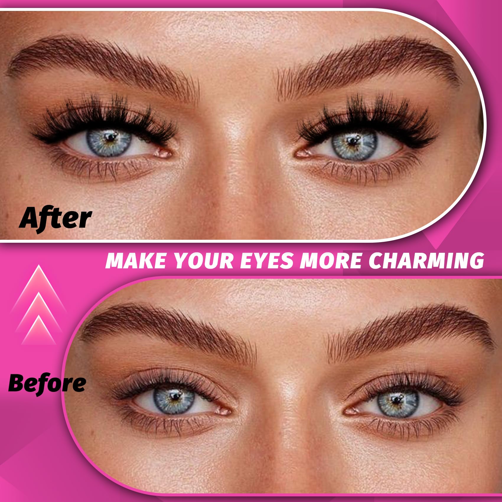 Pose facile pour débutants avec les cils Veleasha 5D duveteux volume
