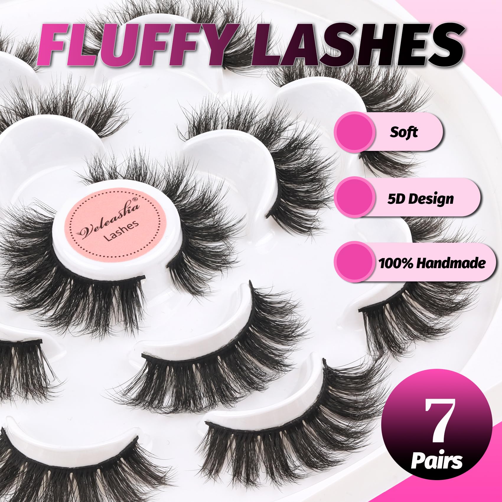 Idéal pour des occasions variées grâce au volume Veleasha 5D duveteux