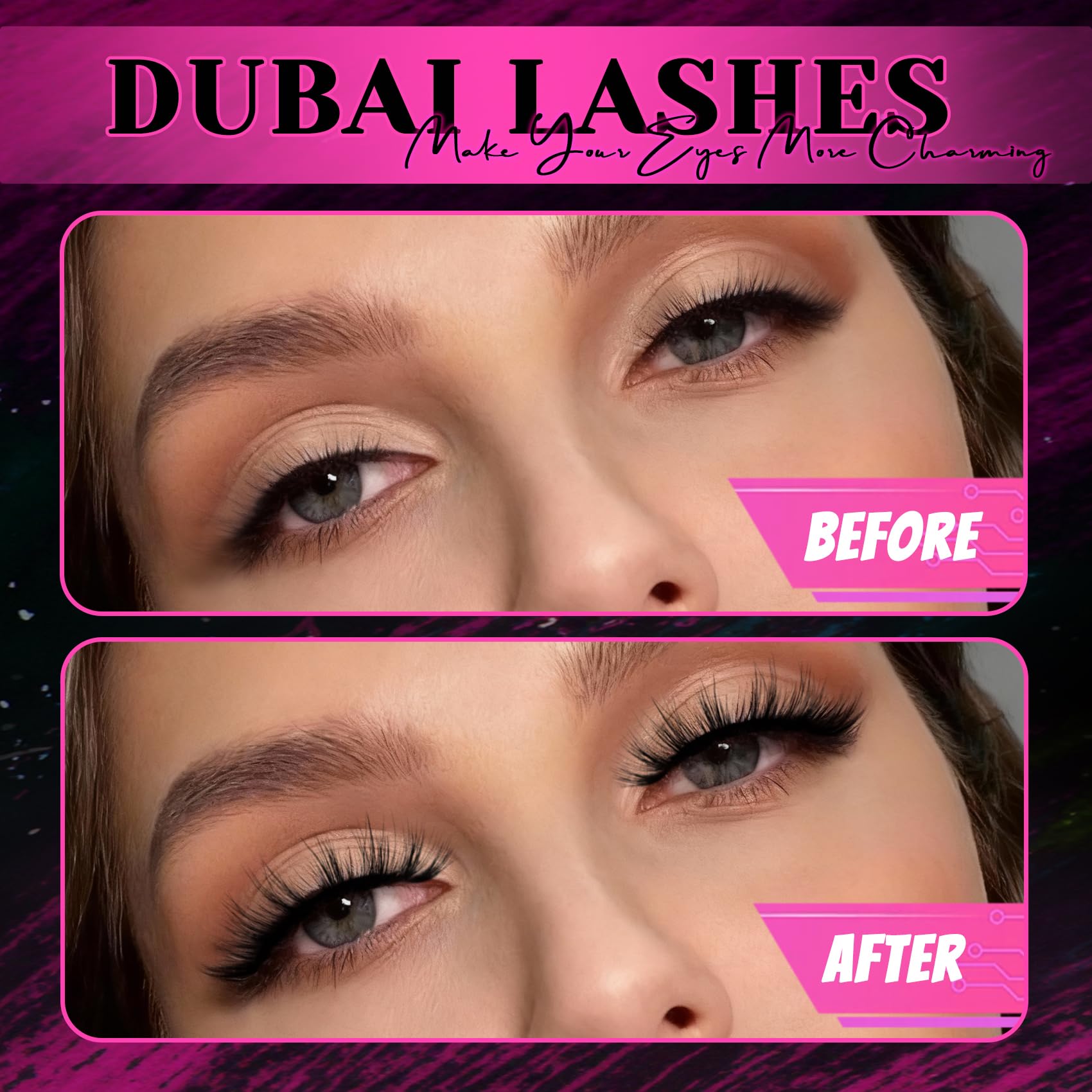 Cils Veleasha 5D, parfaits pour toutes les occasions et looks.