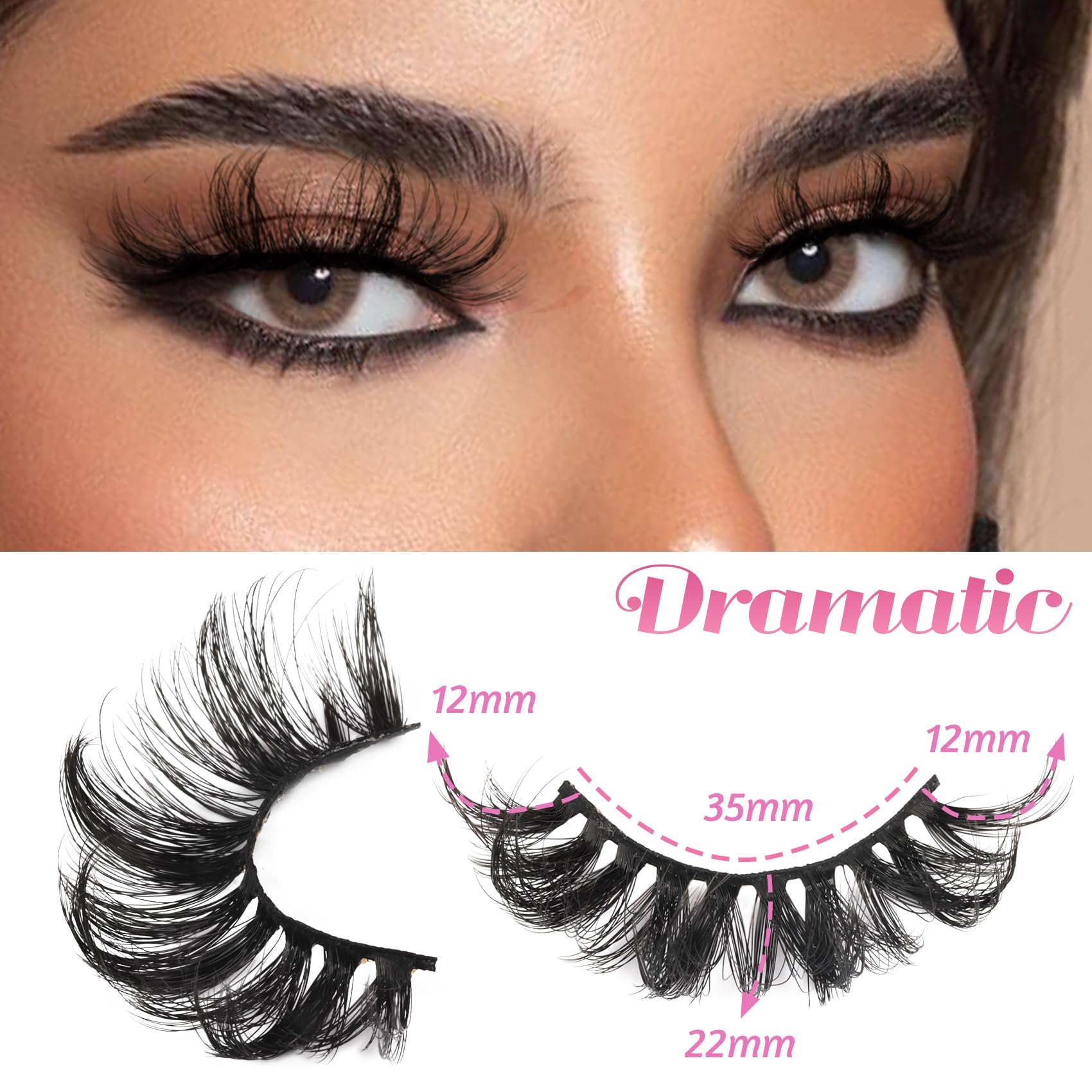 Veleasha Cils 6D – effet croisé pour agrandir le regard.