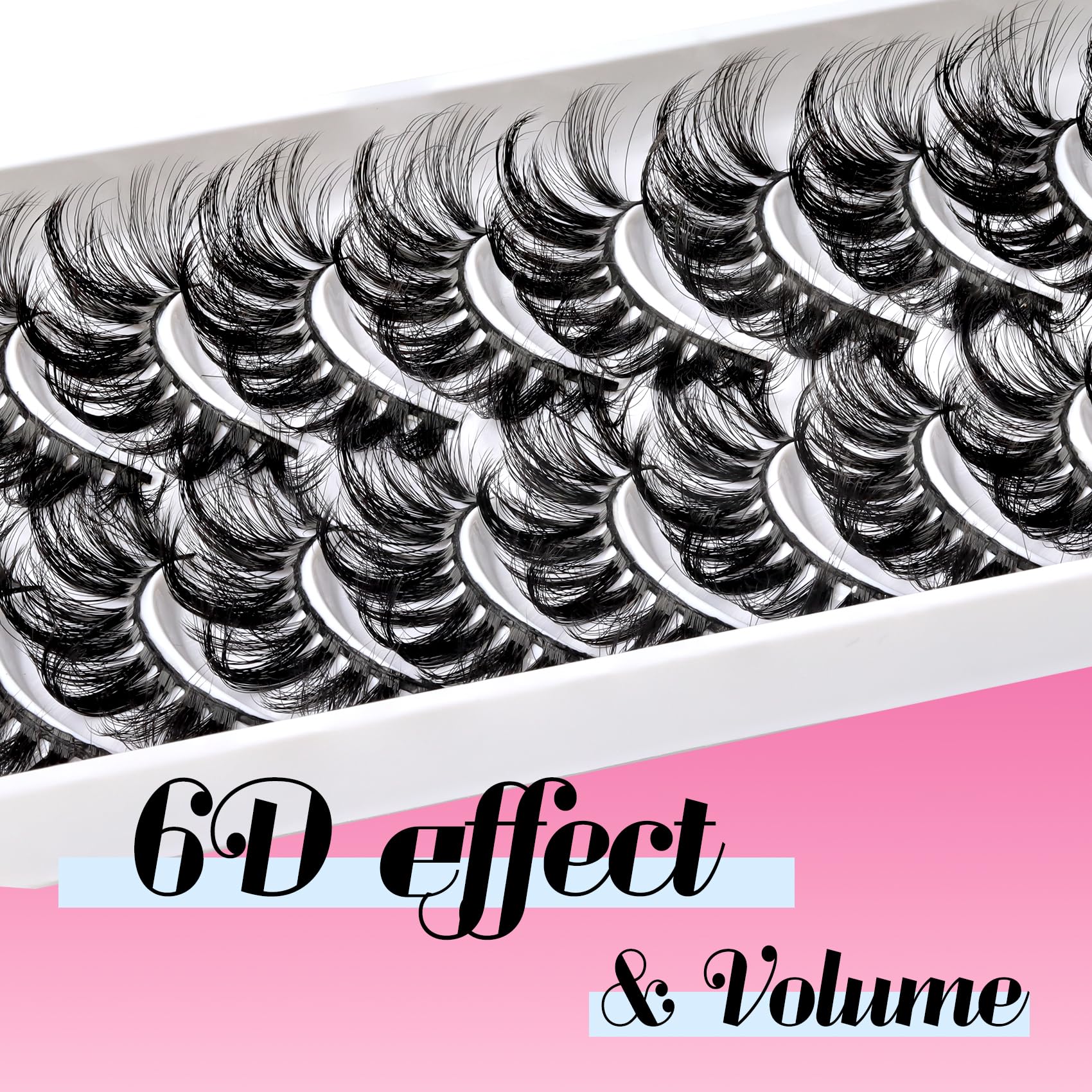Veleasha Cils 6D – gros plan sur fibres légères et durables.