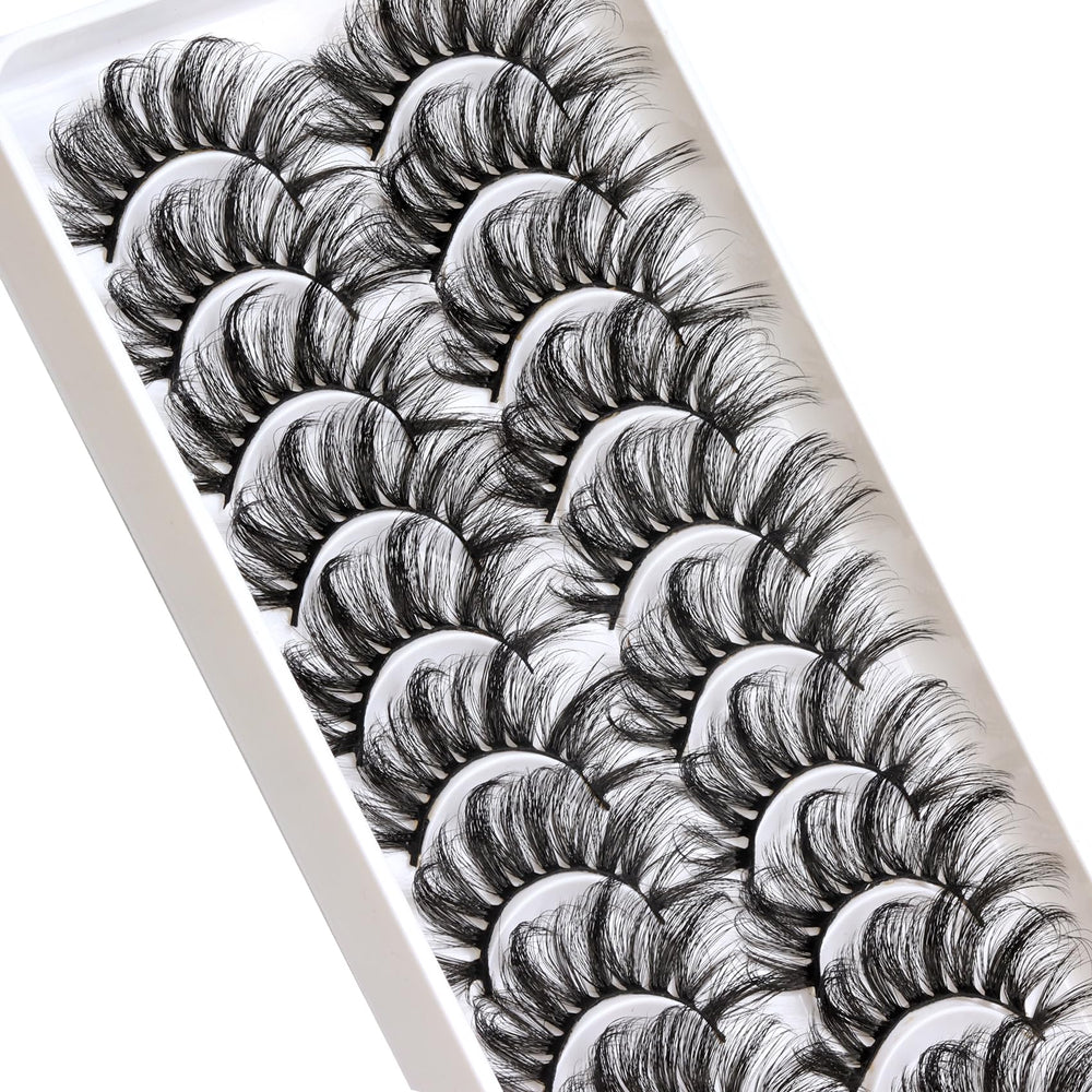 Veleasha Cils 6D – pack de 10 paires pour varier les looks.