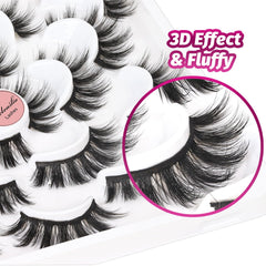 Application facile des cils Veleasha avec pinces incluses.