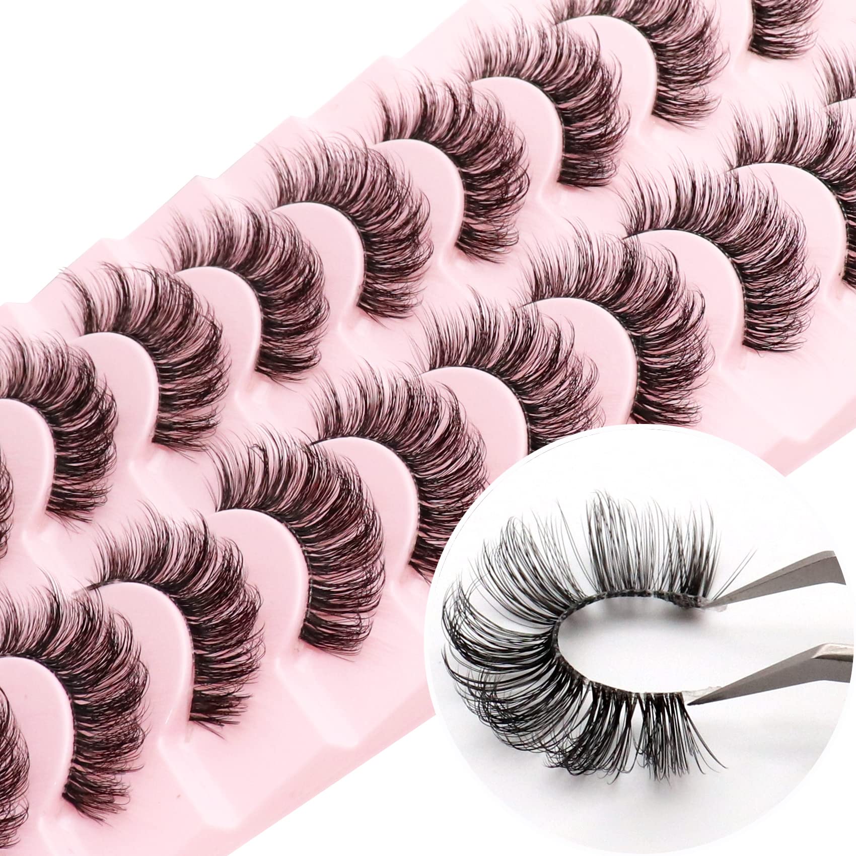 Cils D Curl Veleasha bande invisible pour précision et confort.