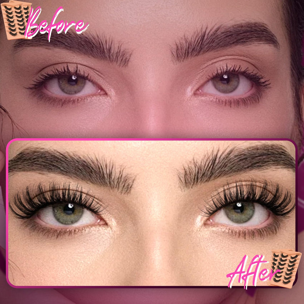 Cils Veleasha effet duveteux pour un regard plus dense.