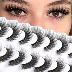 Veleasha cils faux 7 paires – effet naturel et longue tenue