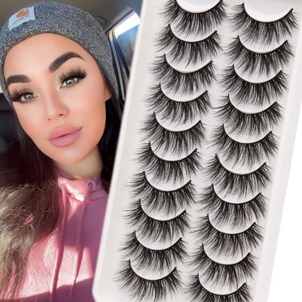 Veleasha cils faux soyeux et volumineux, 6D04, regard léger et naturel.