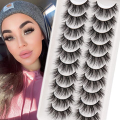 Veleasha cils faux soyeux et volumineux, 6D04, regard léger et naturel.