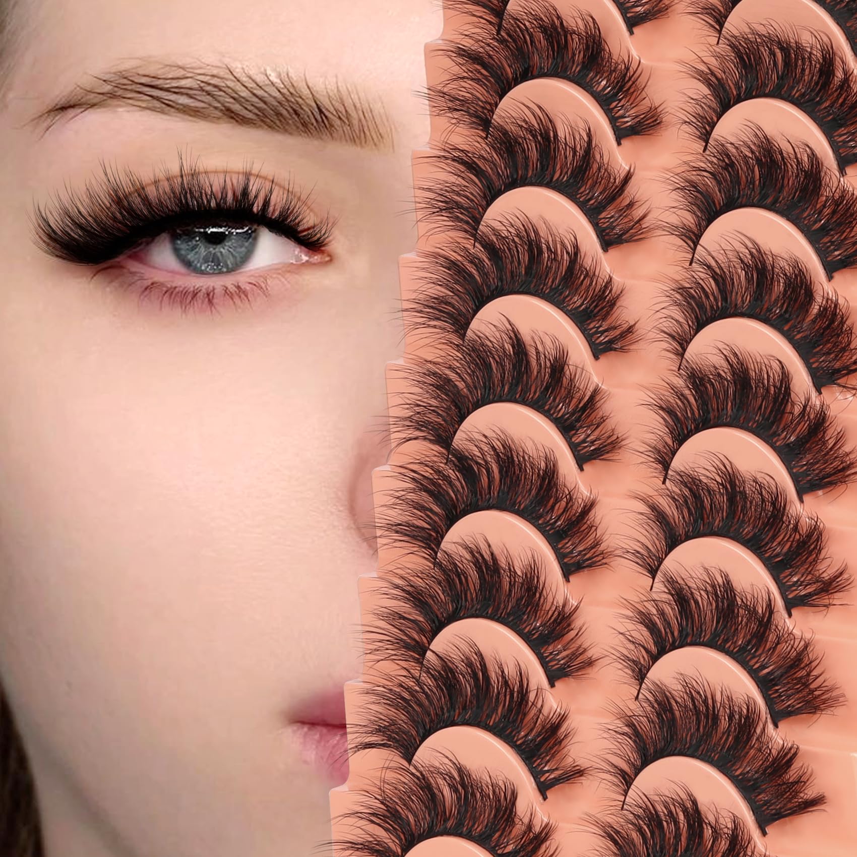 Cils Veleasha guide d’application facile pour une pose rapide.