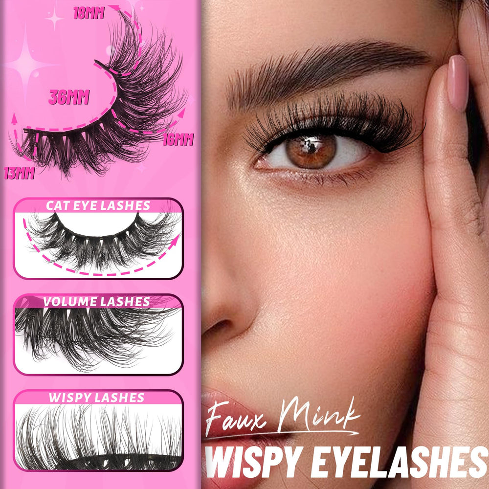 Veleasha cils haute qualité fait main – bande souple et confortable