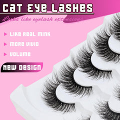 Cils Veleasha œil-de-chat pour un effet long et élégant.