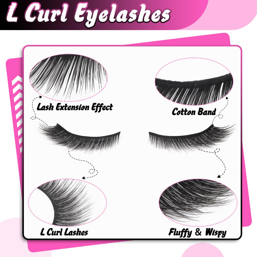Cils Veleasha Fox Eye L Curl Fluffy effet Bratz pour soirée glamour