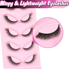 Cils Veleasha Fox Eye L Curl Fluffy bande coton 100% confortable