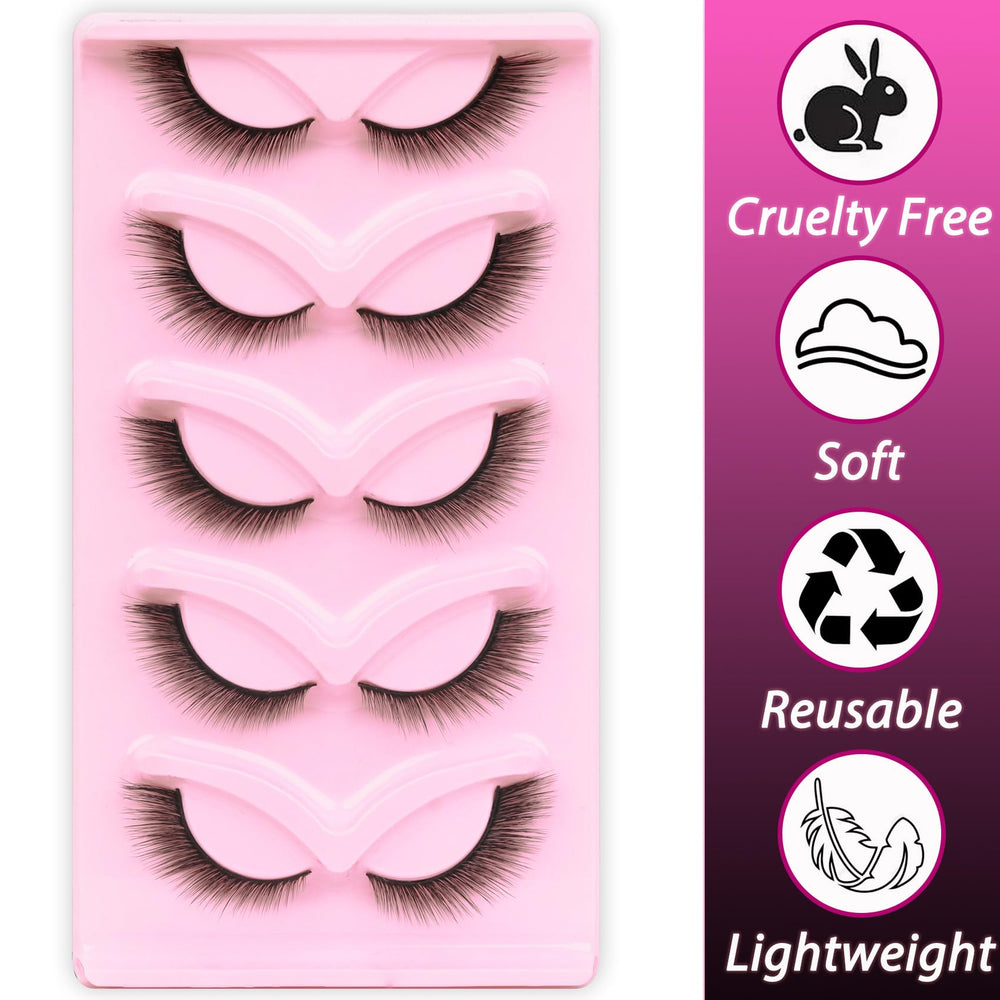 Cils Veleasha Fox Eye L Curl Fluffy parfaits pour travail et sortie