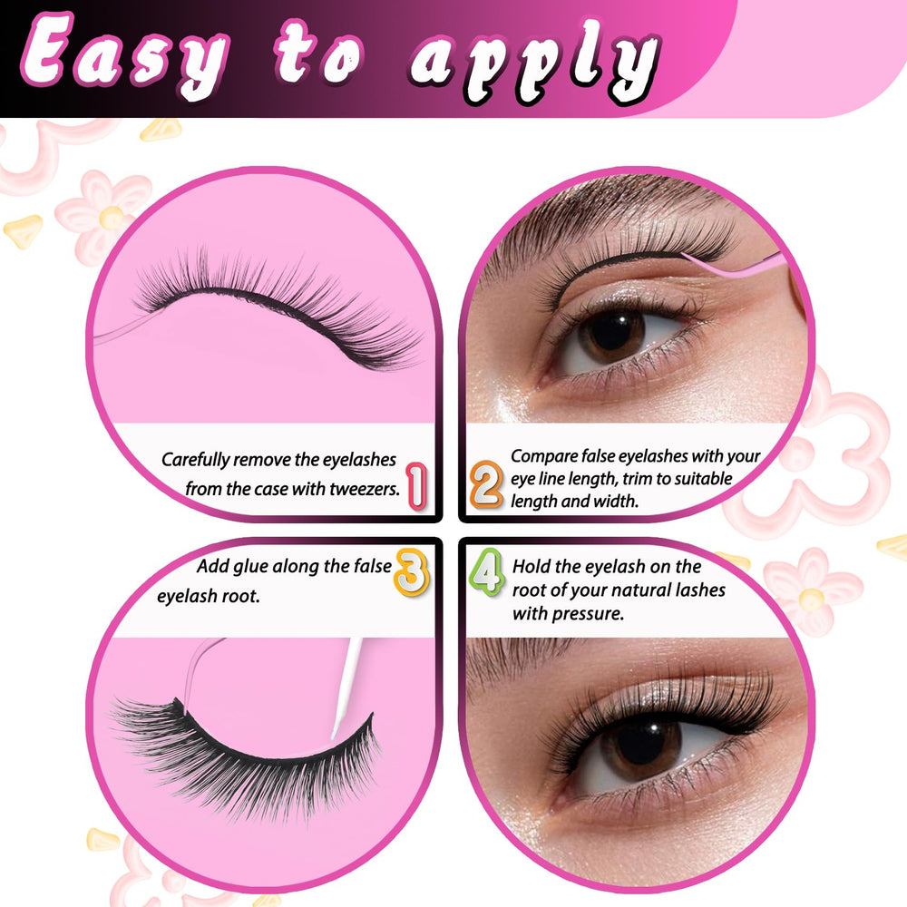 Cils Veleasha Fox Eye L Curl Fluffy cadeau idéal pour maquillage expressif