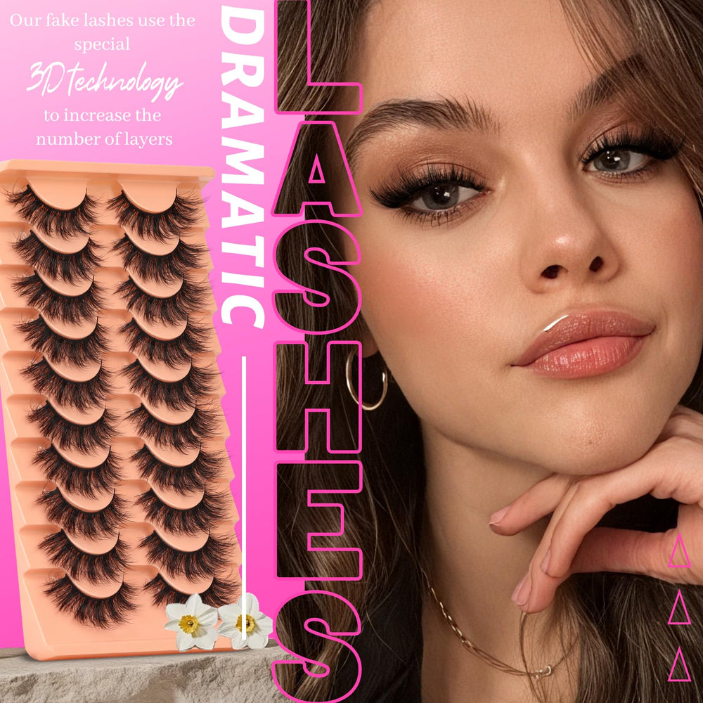 Cils Veleasha réutilisables, glamour durable et léger à porter.