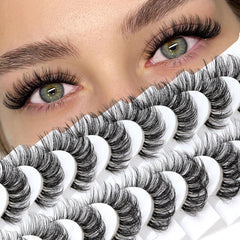 Veleasha cils russes à bande transparente pour un regard naturel.