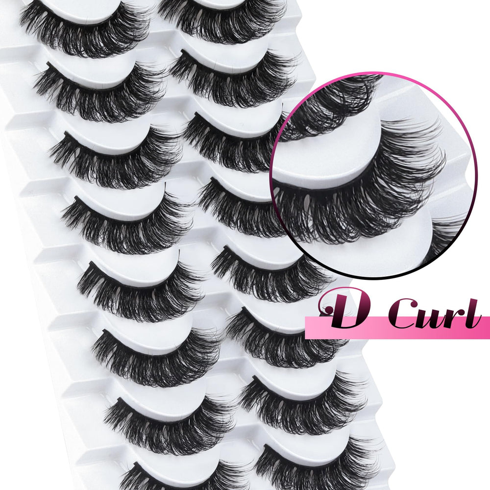 Gros plan sur la courbure D Curl des cils Veleasha, effet défini.
