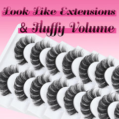 Cils Veleasha faux mink synthétiques vegan et cruelty-free pour un look éthique.