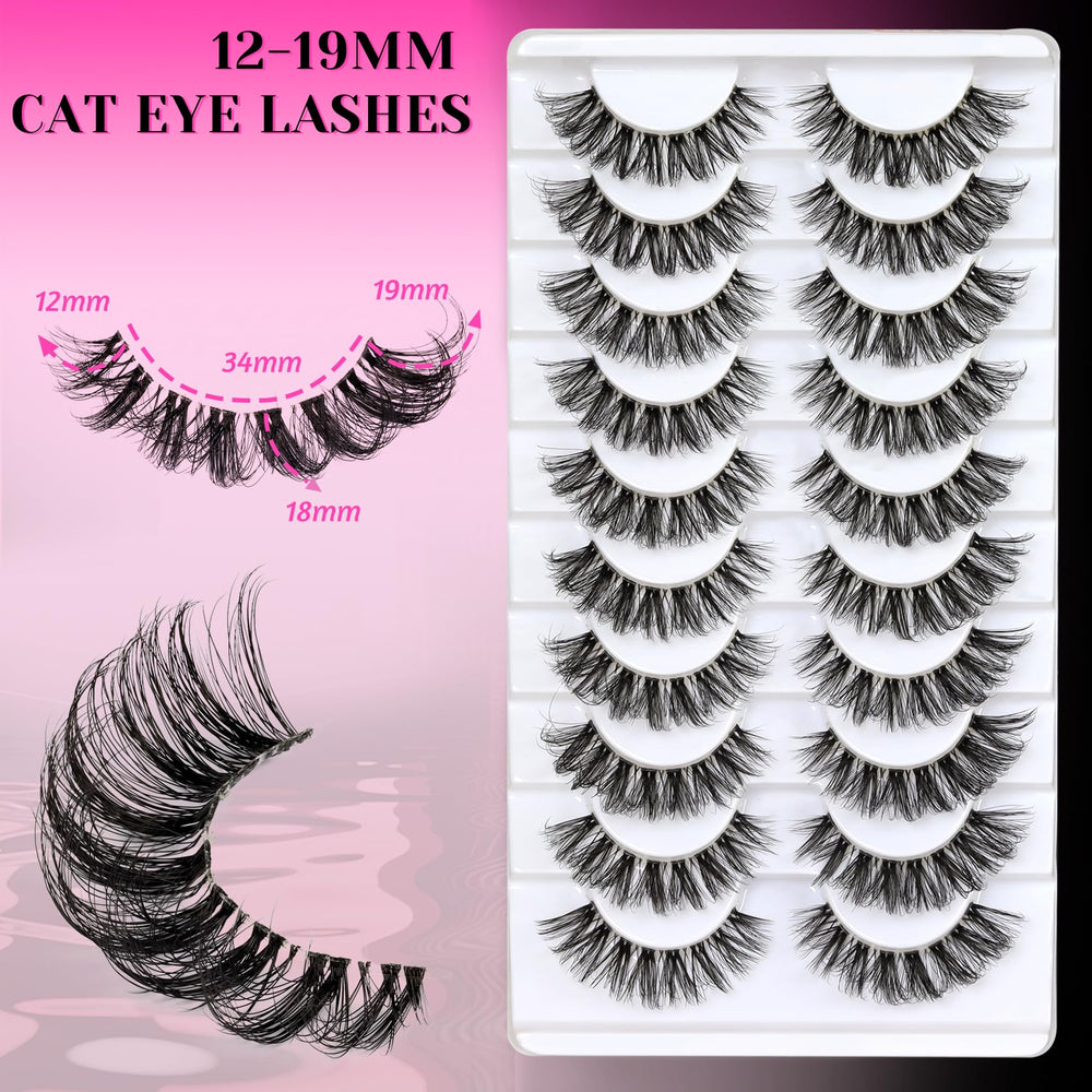 Veleasha cils russes avec D-Curl pour un regard recourbé et défini.