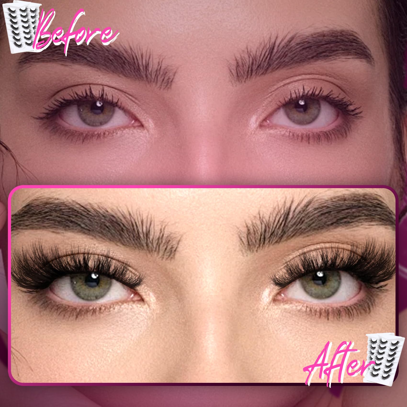 Cils Veleasha styles divers, du naturel au volumineux pour toutes les occasions.