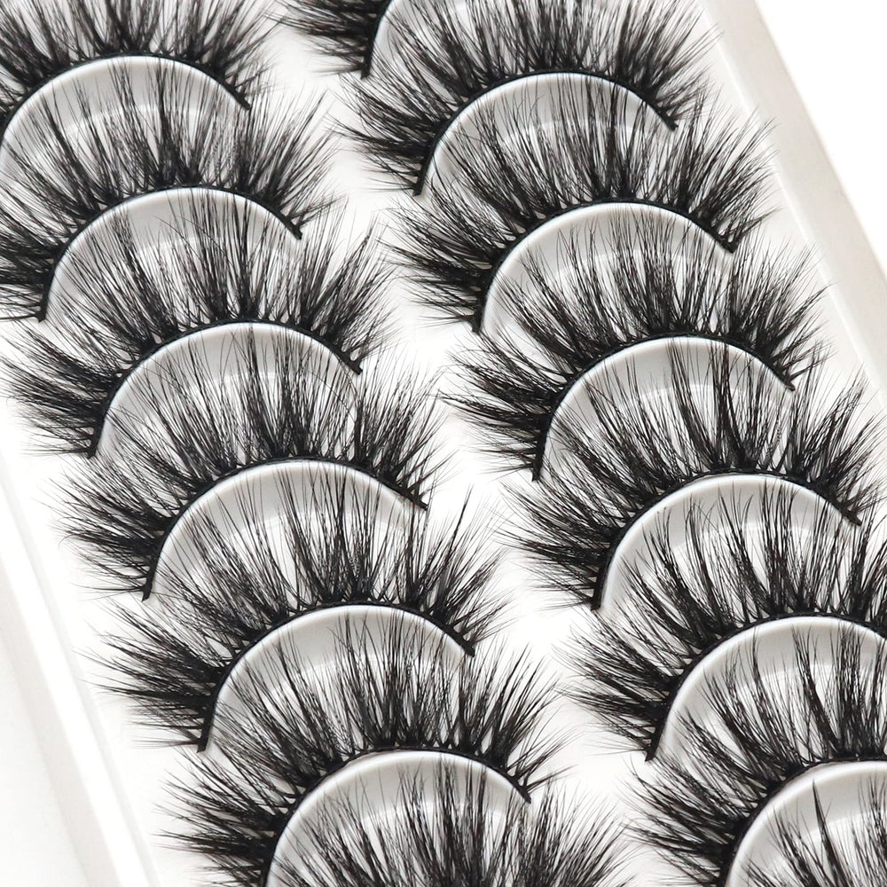 Veleasha cils faux sur l'œil, effet regard ouvert et élégant.